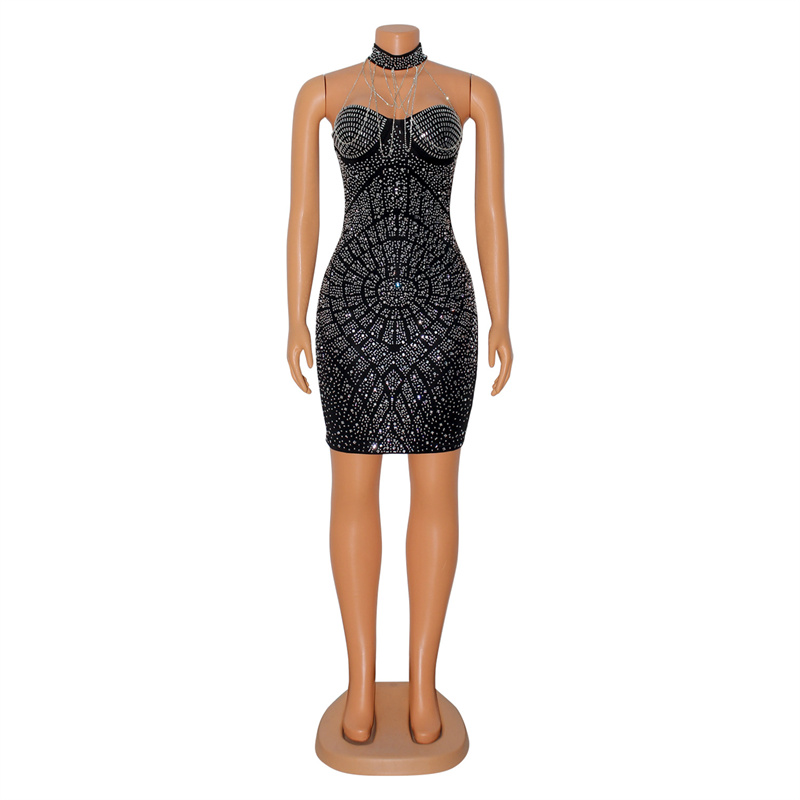 Doyerl Sparkly Strass Diamante - Sparkly Rhinestone Club Party Dress recensie en prijs