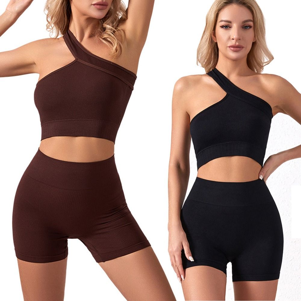 2-delige casual naadloze dames - Seamless Ribbed Workout Tank Top recensie en prijs