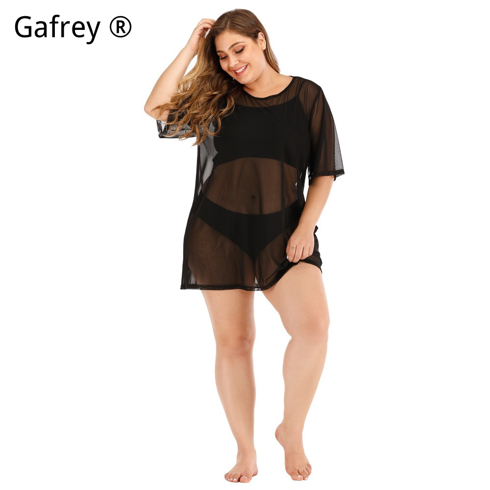 Plus Size Sexy Mesh Strandjurk - Sexy Mesh Sheer Bodycon Dress recensie en prijs