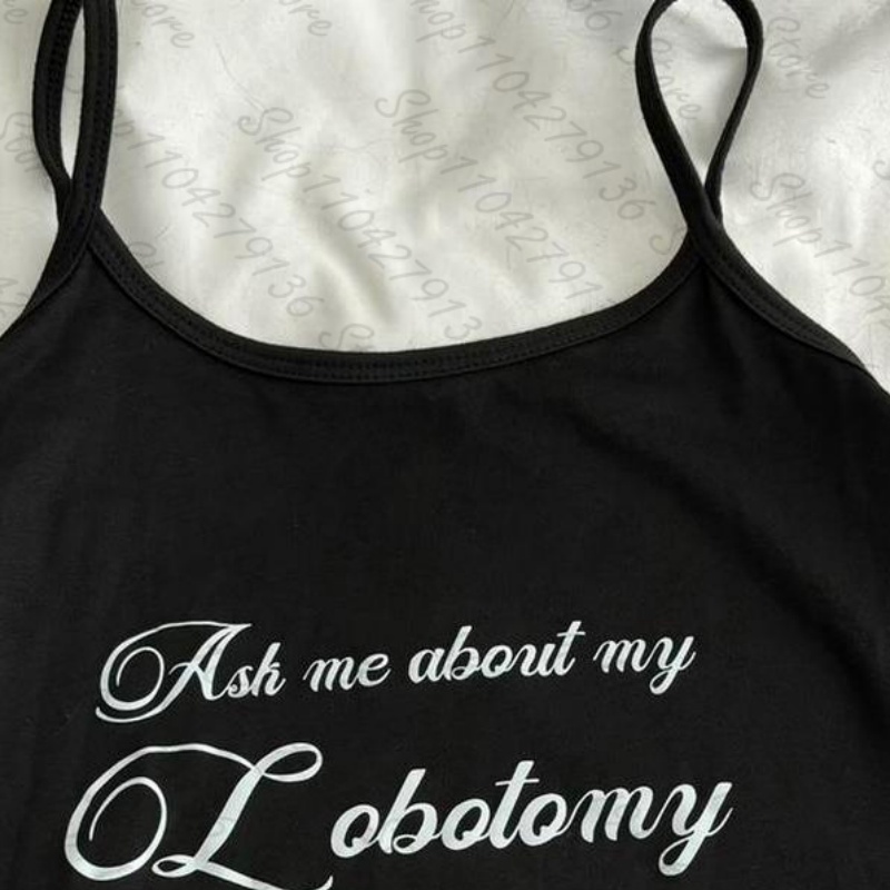 Vintage Punk Gothic Camisole T - Y2K Graphic Baby Tee Crop recensie en prijs