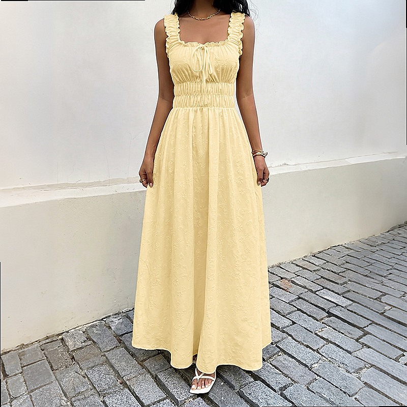 Zomerjurk zonder mouwen met vi - Boho Summer Beach Maxi Dress recensie en prijs