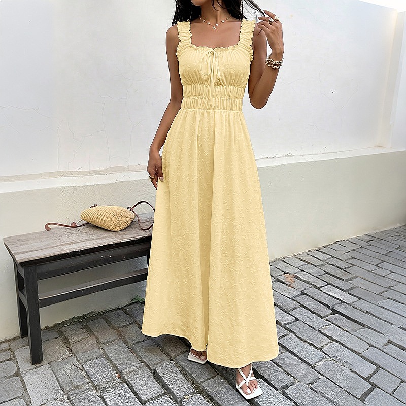 Zomerjurk zonder mouwen met vi - Boho Summer Beach Maxi Dress recensie en prijs