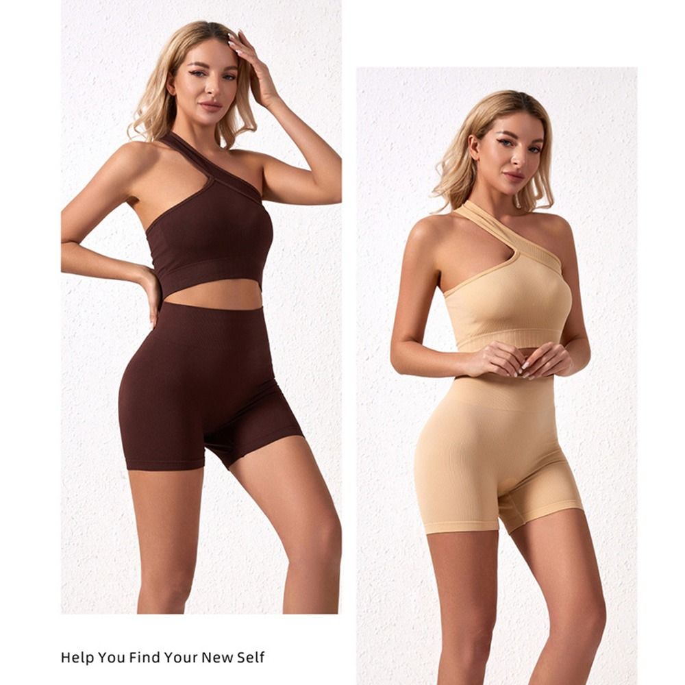 2-delige casual naadloze dames - Seamless Ribbed Workout Tank Top recensie en prijs